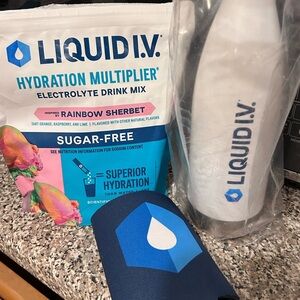 Liquid IV Bundle-Drink Packets, Metal Bottle & Koozie